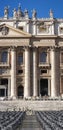 St. Peter (Vatican City, Rome - Italy), vertical panorama section Royalty Free Stock Photo