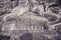 St. Peter in the Vatican. Old-style photo. Royalty Free Stock Photo