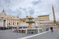 ST.PETER VATICAN ROME ITALY - NOVEMBER 8 : tourist taking a photo in front of st,peter basilica church on november 8 , 2016 in Royalty Free Stock Photo