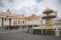 ST.PETER VATICAN ROME ITALY - NOVEMBER 8 : tourist taking a photo in front of st,peter basilica church on novermber 8 , 2016 in