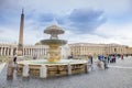 ST.PETER VATICAN ROME ITALY - NOVEMBER 8 : tourist taking a photo in front of st,peter basilica church on november 8 , 2016 in Royalty Free Stock Photo