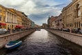 St.Peterburg. Russia. River in Saint Petersburg Russia. Saint Petersburg with its buildings