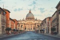 St Peters Basilica, Vatican City In The Morning