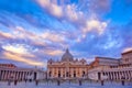 St Peters basilica in Vatican at sunrise, Rome