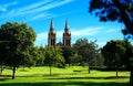 St Peters Cathedral taken from the North Parklands, Adelaide Sou Royalty Free Stock Photo