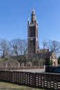 St. Peters Church and Bible tower in Worlitz Park, West Germany. Royalty Free Stock Photo