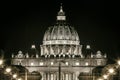 St. Peters Dome Basilica In Rome, Italy. Papal Seat. Vatican City.