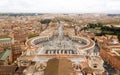 St. Peters square aerial view Royalty Free Stock Photo