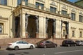 St. Petersburg. Atlanteans near the building of the New Hermitage Royalty Free Stock Photo