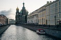 St. Petersburg - Church of the Saviour on Spilled Blood, Russia - august, 2021 Royalty Free Stock Photo