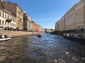 St. Petersburg. Embankment of the Moyka River in Saint Petersburg, Russia