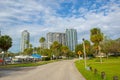 Modern city skyline, St. Petersburg, Florida, USA Royalty Free Stock Photo