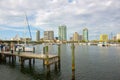 Modern city skyline, St. Petersburg, Florida, USA Royalty Free Stock Photo