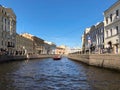 St. Petersburg. Embankment of the Moyka River in Saint Petersburg, Russia