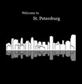 St. Petersburg, Florida city silhouette