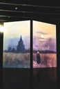 Van Gogh Alive immersive experience projected on wall