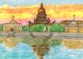 St. Petersburg, painting Royalty Free Stock Photo