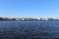 St. Petersburg panorama of the quay and Kunstkamera
