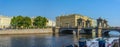 St. Petersburg, panoramic view of the Lomonosov Bridge