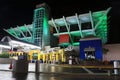 St. Petersburg Pier With Christmas Lights Royalty Free Stock Photo