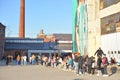 The courtyard of a new public space Sevkabel Port