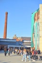 The courtyard of a new public space Sevkabel Port