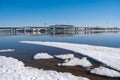 ST. PETERSBURG, RUSSIA - APRIL, 2019: A new stadium on the Krestovsky island, known as the the Saint Petersburg Arena, aka the Royalty Free Stock Photo