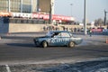 Sports car Lada classic drifting at the rally sprint at the CCM