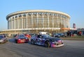 Sports car team Drift Team T800 at the start of the Rally-Sprint at CCM at the World of the Car