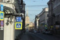 View of Admiralty building from Gorokhovaya stree