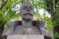 ST. PETERSBURG, RUSSIA - on AUGUST 19, 2017: The bust of the Russian tsar Nicholas II is open on July 17, 1993