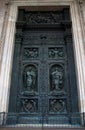 Bronze gates of the Saint Isaac`s Cathedral Royalty Free Stock Photo