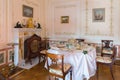 Interior of Olga`s pavilion in Peterhof on Islands, St. Petersbu