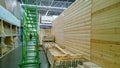 Top building hypermarket Leroy Merlin - one of largest players of DIY retail in Russia. Natural wood materials for home and garden