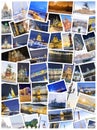 St. Petersburg. Russia collage of winter photos of St. Petersburg