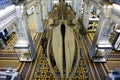 St. Petersburg, Russia - December 28th 2016 - Blue whale skeleton at the Natural History Museum