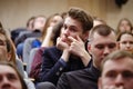 Students of the St. Petersburg Polytechnic Institute at a lecture