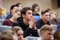 Students of the St. Petersburg Polytechnic Institute at a lecture