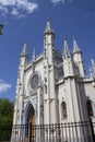 St. Petersburg, Russia. 05.24.2023, Gothic chapel, Alexander Nevsky Church on a summer sunny day. Alexandria Park,