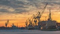 Icebreaker Krasin in the port of St. Petersburg