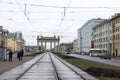 Triumphal Arch at the intersection of Moscow and Ligovsky Prospects in St. Petersburg