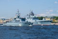 `Alexander Obukhov` and `Admiral of the Fleet Kasatonov`. Saint Petersburg