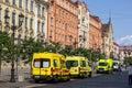 Ambulance Cars on Street St. Petersburg