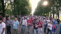 St.Petersburg Russia 10 july 2018 football socker fans at the world championshi