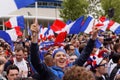 French football fans at Saint Petersburg stadium during FIFA World Cup Russia 2018