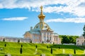 St. Petersburg, Russia - July 2019: West Chapel Of Grand Peterhof Palace