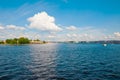 St. Petersburg, Russia - July 7, 2019: Wide view on Hare island