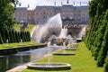 St. Petersburg, Russia - June 28, 2017: cascade of fountains in Peterhof in St. Petersburg Petersburg. Royalty Free Stock Photo