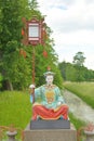 Chinese figure in traditional dress in Tsarskoe Selo.