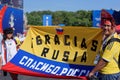 Colombian football fans in Saint Petersburg during FIFA World Cup Russia 2018